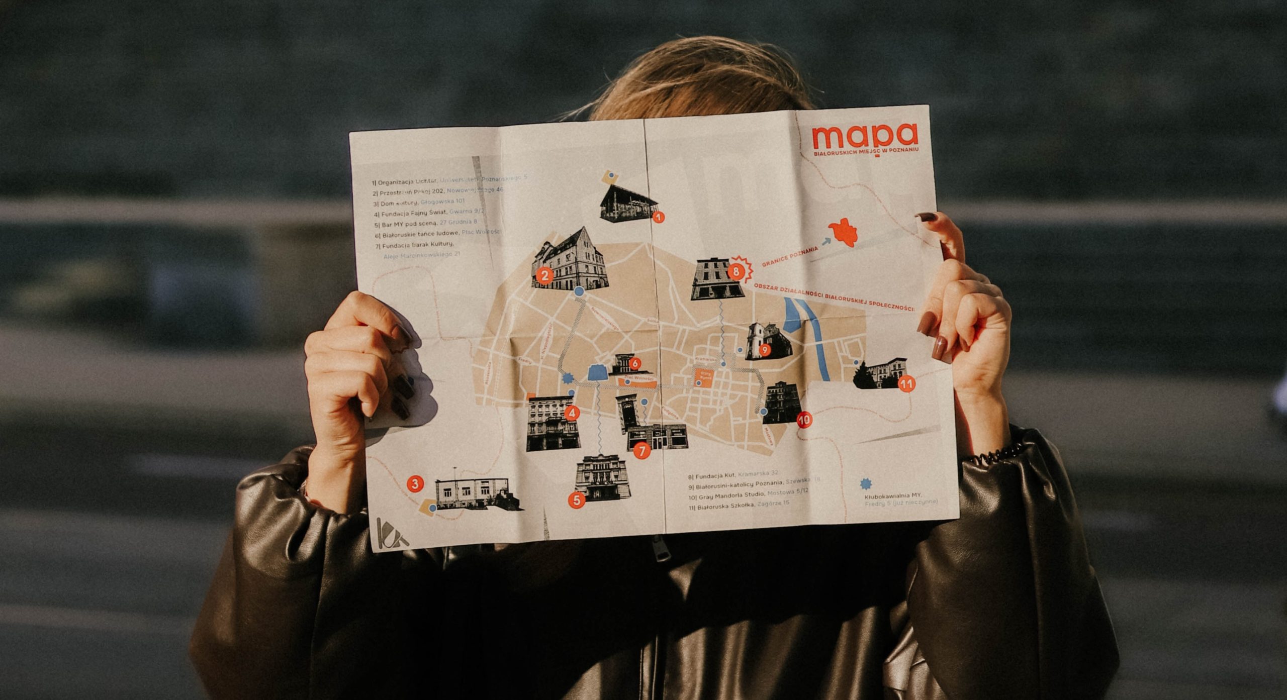 MAPA białoruskich miejsc Poznania